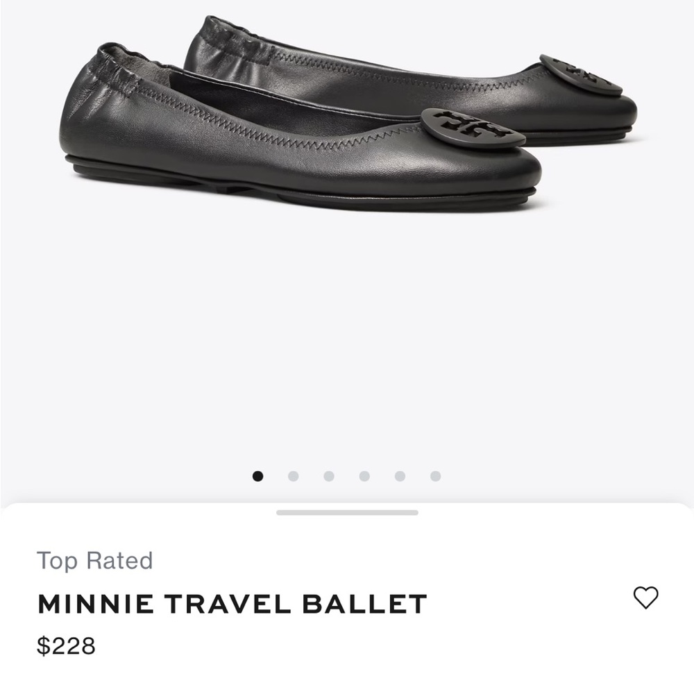 Tory Burch Minnie travel ballet flat. Worn a few times basically new!